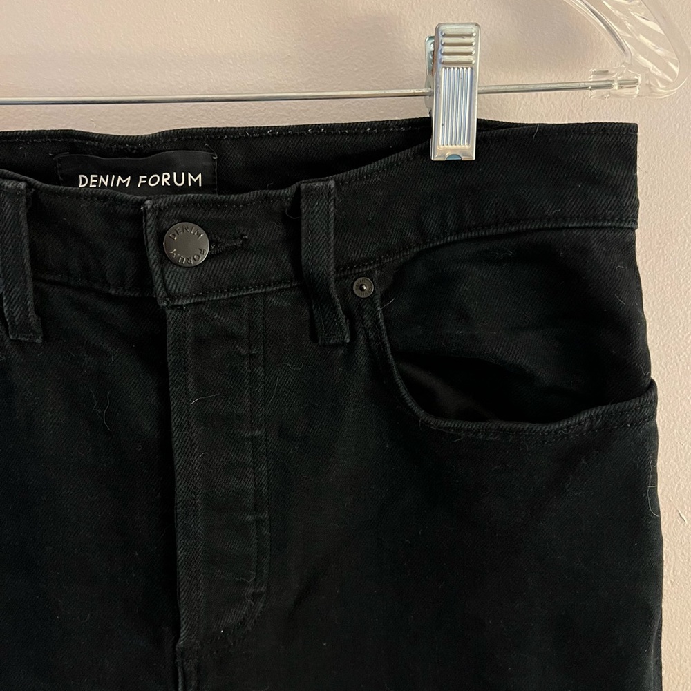 Denim Forum jet black jeans in size 29.